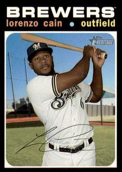 2020 Topps Heritage #435 Lorenzo Cain Front