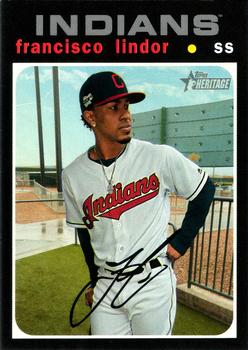 2020 Topps Heritage #442 Francisco Lindor Front