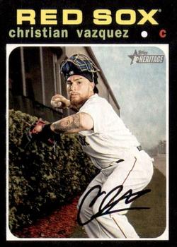 2020 Topps Heritage #471 Christian Vazquez Front