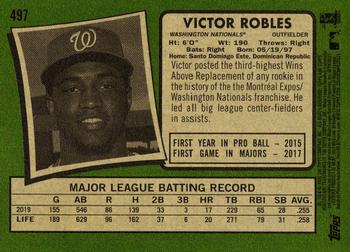 2020 Topps Heritage #497 Victor Robles Back