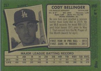 2020 Topps Heritage #257 Cody Bellinger Back