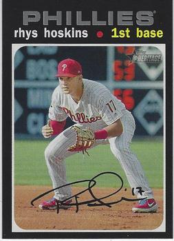 2020 Topps Heritage #490 Rhys Hoskins Front