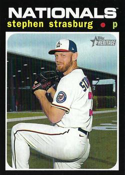 2020 Topps Heritage #558 Stephen Strasburg Front