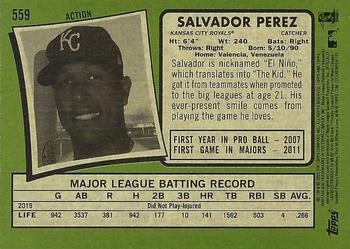 2020 Topps Heritage #559 Salvador Perez Back