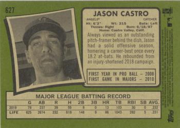 2020 Topps Heritage #627 Jason Castro Back