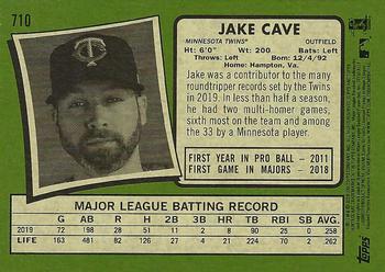 2020 Topps Heritage #710 Jake Cave Back