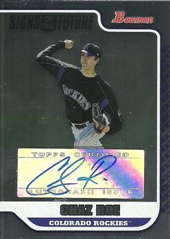 2006 Bowman Draft Picks & Prospects - Signs of the Future #SOF-CDR Chaz Roe Front