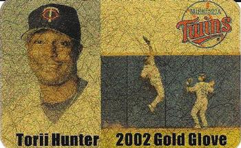 2003 Minnesota Twins Torii Hunter 24K Gold SGA #NNO Torii Hunter Front
