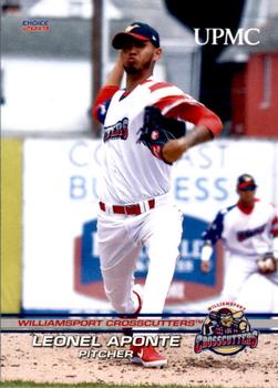 2019 Choice Williamsport Crosscutters #02 Leonel Aponte Front