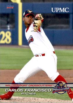 2019 Choice Williamsport Crosscutters #08 Carlos Francisco Front