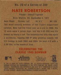 2006 Bowman Heritage - Mini #28 Nate Robertson Back