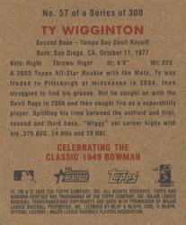 2006 Bowman Heritage - Mini #57 Ty Wigginton Back