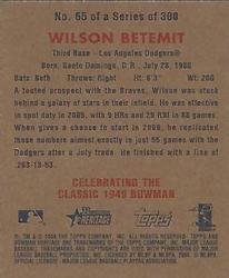 2006 Bowman Heritage - Mini #65 Wilson Betemit Back
