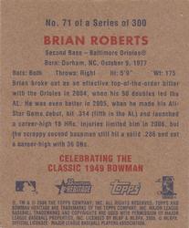 2006 Bowman Heritage - Mini #71 Brian Roberts Back
