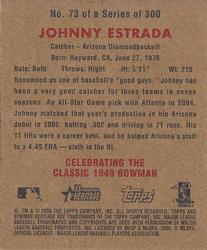 2006 Bowman Heritage - Mini #73 Johnny Estrada Back