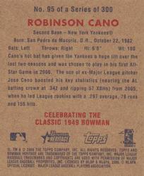 2006 Bowman Heritage - Mini #95 Robinson Cano Back