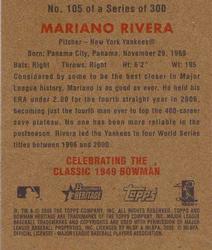 2006 Bowman Heritage - Mini #105 Mariano Rivera Back