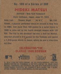 2006 Bowman Heritage - Mini #169 Hideki Matsui Back
