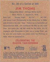 2006 Bowman Heritage - Mini #30 Jim Thome Back