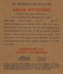 2006 Bowman Heritage - Mini Draft Pick Variations #BHP83 Adam Ottavino Back