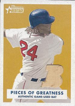 2006 Bowman Heritage - Pieces of Greatness #PG-MR Manny Ramirez Front