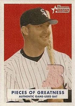 2006 Bowman Heritage - Pieces of Greatness #PG-JT Jim Thome Front