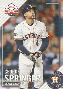 2019 Topps National Baseball Card Day - Houston Astros #HOU-4 George Springer Front