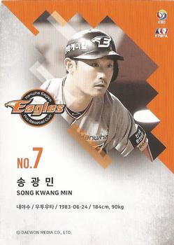 2019 SCC Premium Collection #SCCP1-19/059 Kwang-Min Song Back