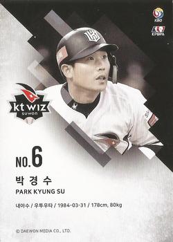 2019 SCC Premium Collection #SCCP1-19/188 Kyung-Soo Park Back