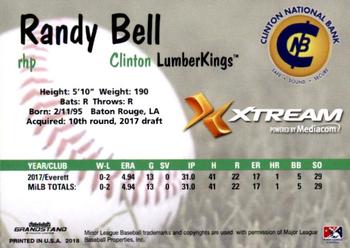 2018 Grandstand Clinton LumberKings Update #NNO Randy Bell Back
