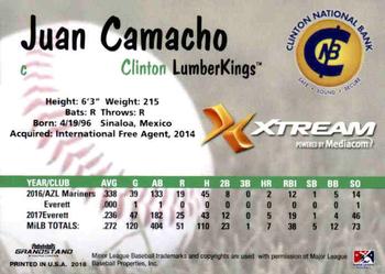 2018 Grandstand Clinton LumberKings Update #NNO Juan Camacho Back