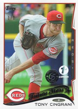 2017 Topps 65th Anniversary Party '14 Topps 1st Edition #581 Tony Cingrani Front