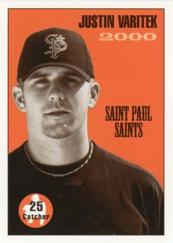 2000 St. Paul Saints #NNO Justin Varitek Front