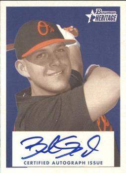 2006 Bowman Heritage - Signs of Greatness #SG-BS Brandon Snyder Front