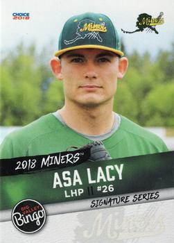 2018 Choice Mat-Su Miners #17 Asa Lacy Front