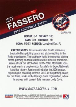 2019 Choice Louisville Bats #11 Jeff Fassero Back