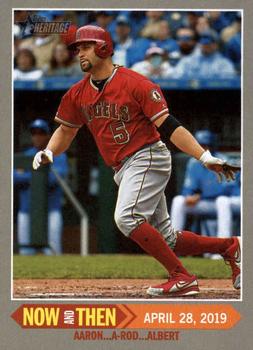 2019 Topps Heritage - Now and Then #NT-15 Albert Pujols Front