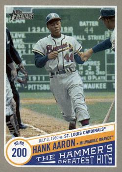 2019 Topps Heritage - The Hammer’s Greatest Hits #THGH-5 Hank Aaron Front