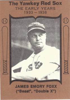 1972 TCMA The Yawkey Boston Red Sox #NNO Jimmie Foxx Front