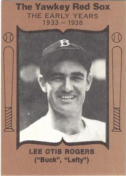 1972 TCMA The Yawkey Boston Red Sox #NNO Lee Rogers Front