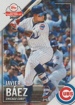 2019 Topps National Baseball Card Day - Chicago Cubs #CHC-1 Javier Baez Front