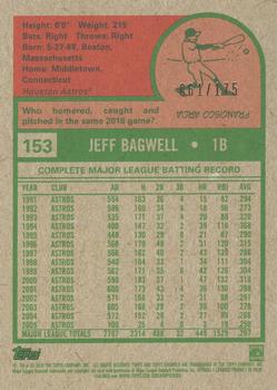 2019 Topps Archives - Purple #153 Jeff Bagwell Back