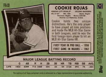 2019 Topps Archives - Fan Favorite Autographs #FFA-CR Cookie Rojas Back