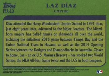 2019 Topps Archives - Fan Favorite Autographs #FFA-LD Laz Díaz Back