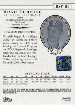 2006 Bowman Sterling - Prospects #BSP-BF Brad Furnish Back