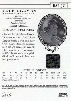 2006 Bowman Sterling - Prospects #BSP-JC Jeff Clement Back