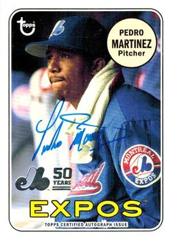 2019 Topps Archives - 50th Anniversary of the Montréal Expos Autographs #MTLA-PM Pedro Martinez Front