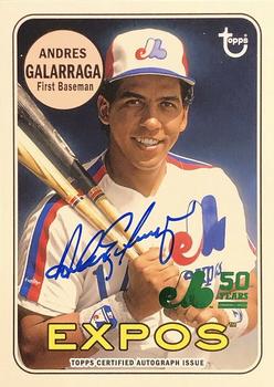 2019 Topps Archives - 50th Anniversary of the Montréal Expos Autographs Green #MTLA-AG Andres Galarraga Front