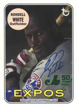 2019 Topps Archives - 50th Anniversary of the Montréal Expos Autographs Green #MTLA-RW Rondell White Front