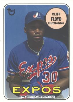 2019 Topps Archives - 50th Anniversary of the Montréal Expos Autographs Gold #MTLA-CF Cliff Floyd Front